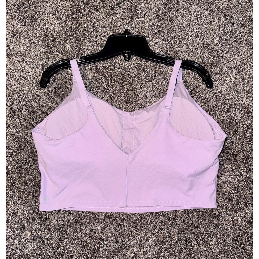 Athleta Aurora Crop Tank Lavender Pink Built In Bra Adjustable Straps Size 2X - Picture 7 of 8